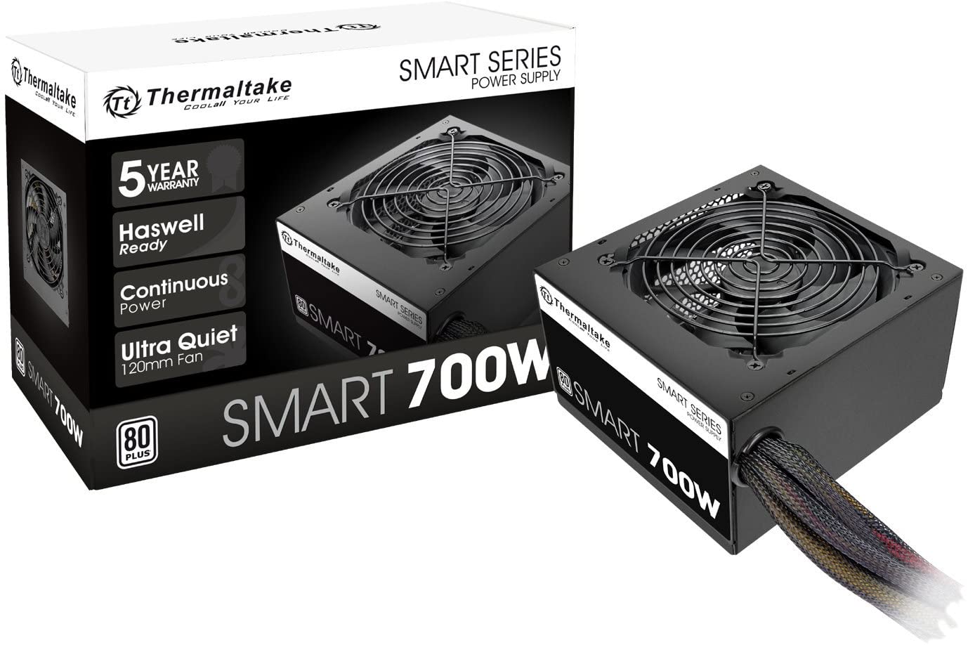 Thermaltake Smart 700W 80+ White Certified PSU, Power Supply