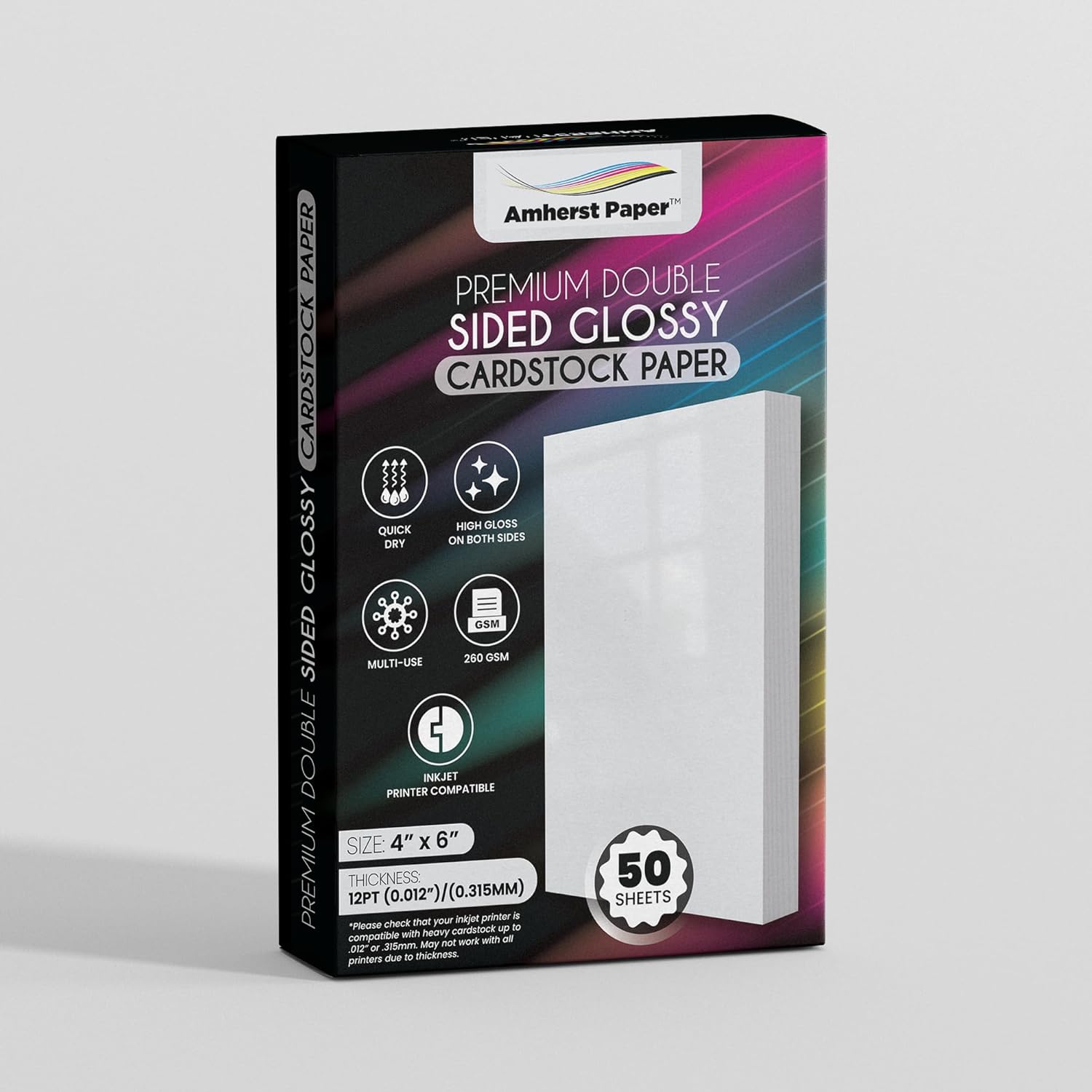 4x6 Inch Premium Double Sided Glossy Photo Size Cardstock