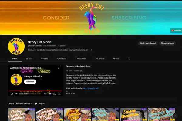 Needy Cat Youtube Channel