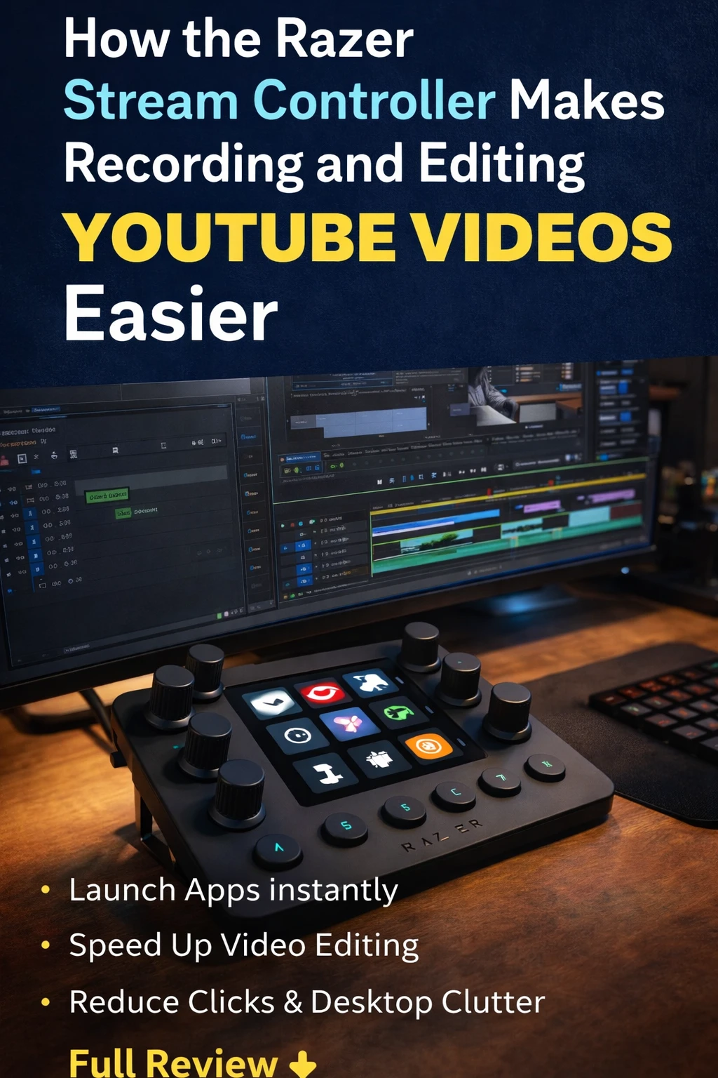 Creator workflow gear and Razer Stream Controller setup
