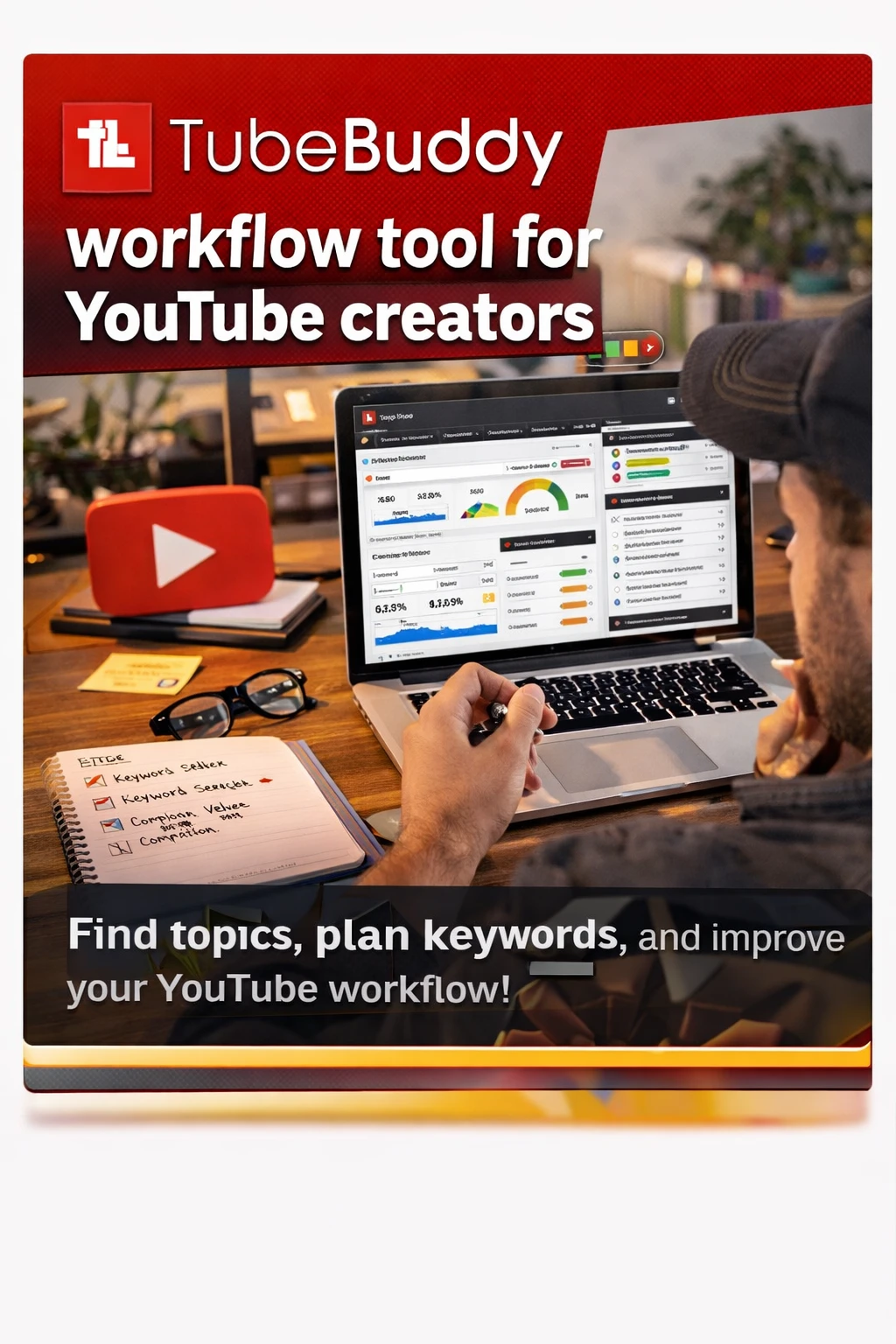 TubeBuddy workflow tool for YouTube creators