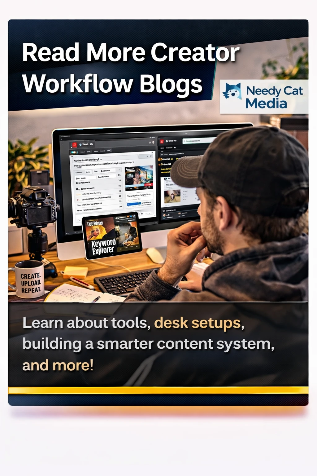 Read more creator workflow blogs at Needy Cat Media