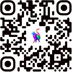 QR code to open the Needy Cat Media contact page on mobile