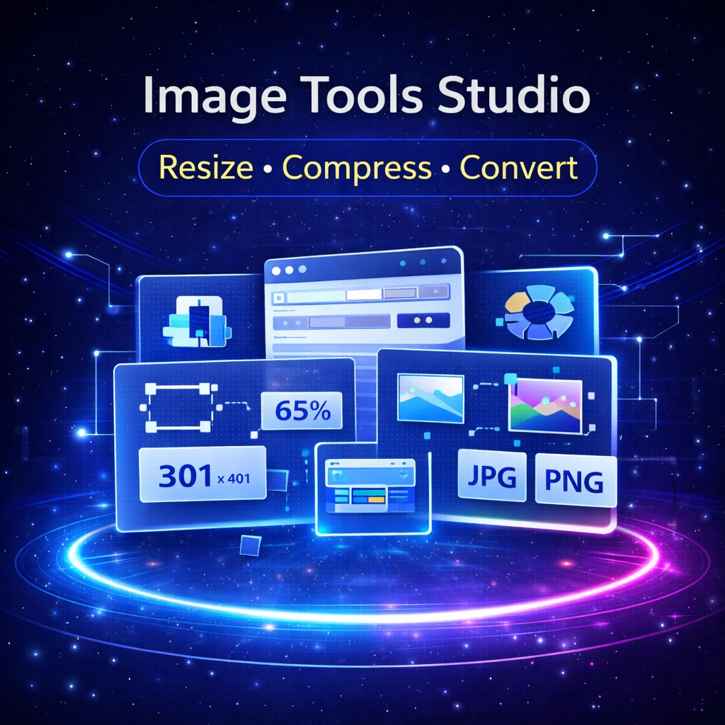 Image Tools Studio for resizing compressing and converting creator images