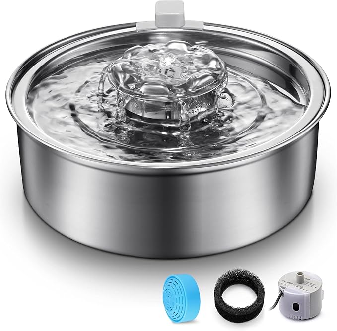 Cat Water Fountain,Stainless Steel