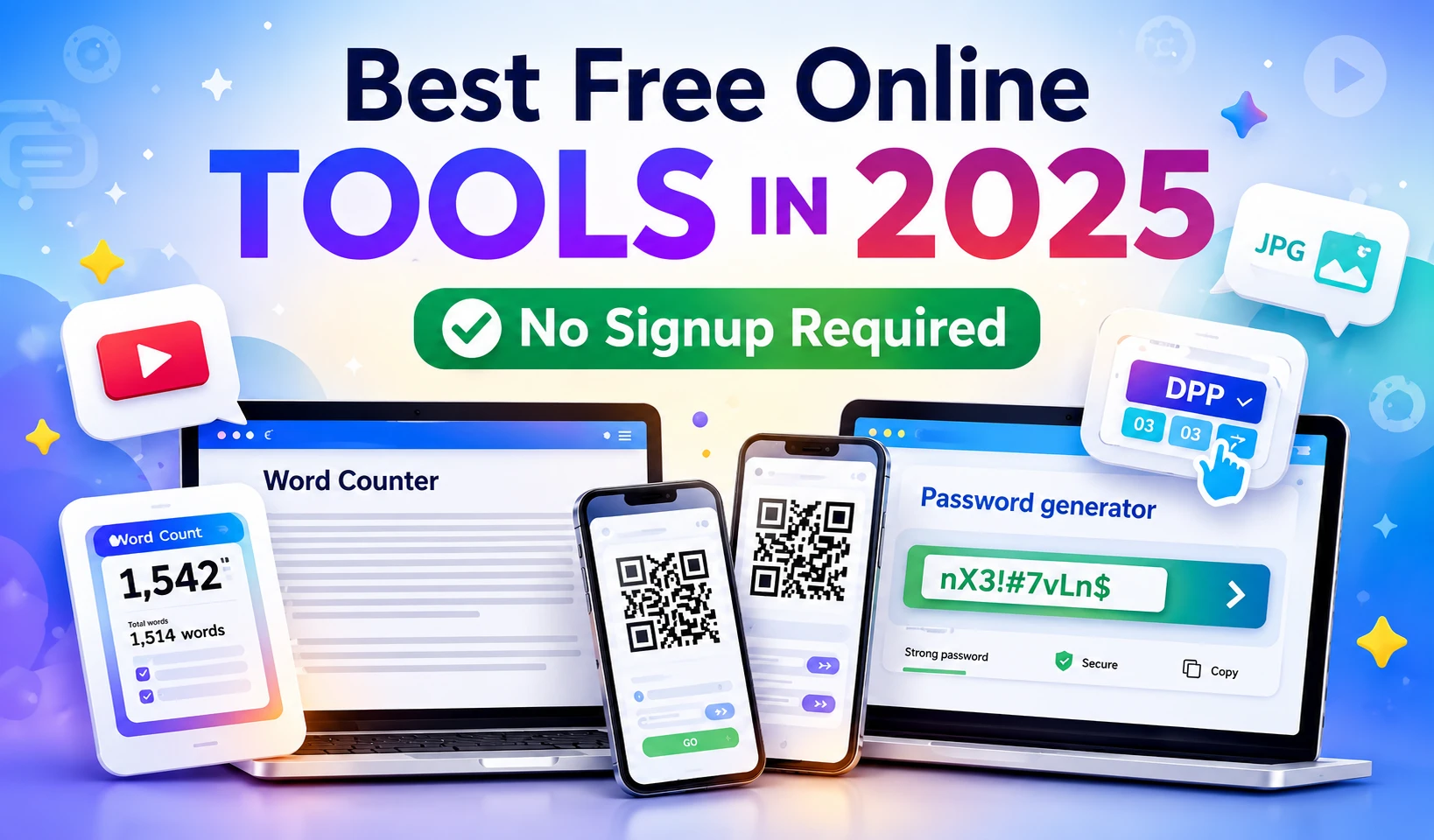 Best Free Online Tools in 2025 – No Signup Required